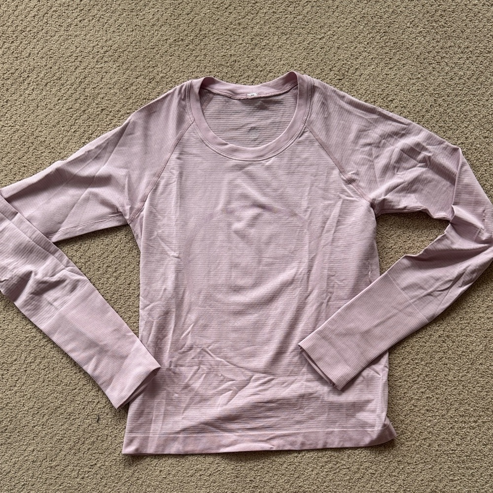 Lululemon Women's Pink Long Sleeve Swiftly Tech Top
